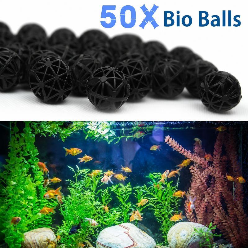 Marine Fish Tank - 50 Buah Bola Filter Bio Akuarium