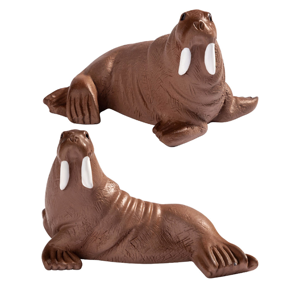 Marine Aquarium - 2 Buah Miniatur Walrus dari Resin,