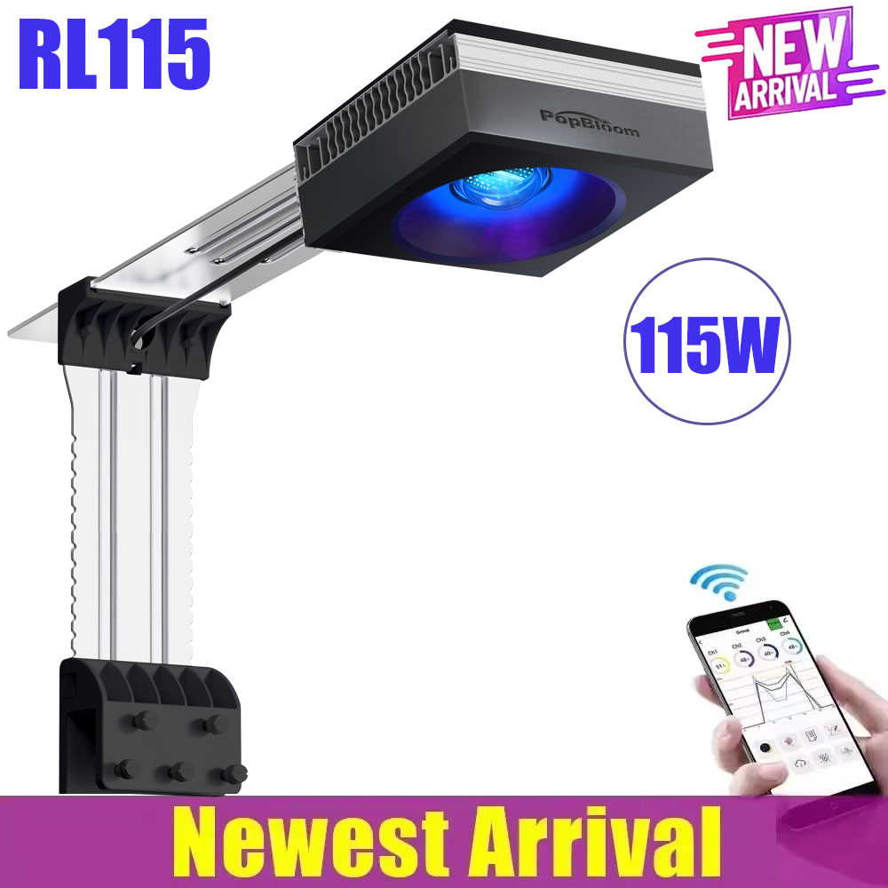 Reef Lighting - Lampu LED Akuarium WiFi PopBloom RL60/RL90/RL115,