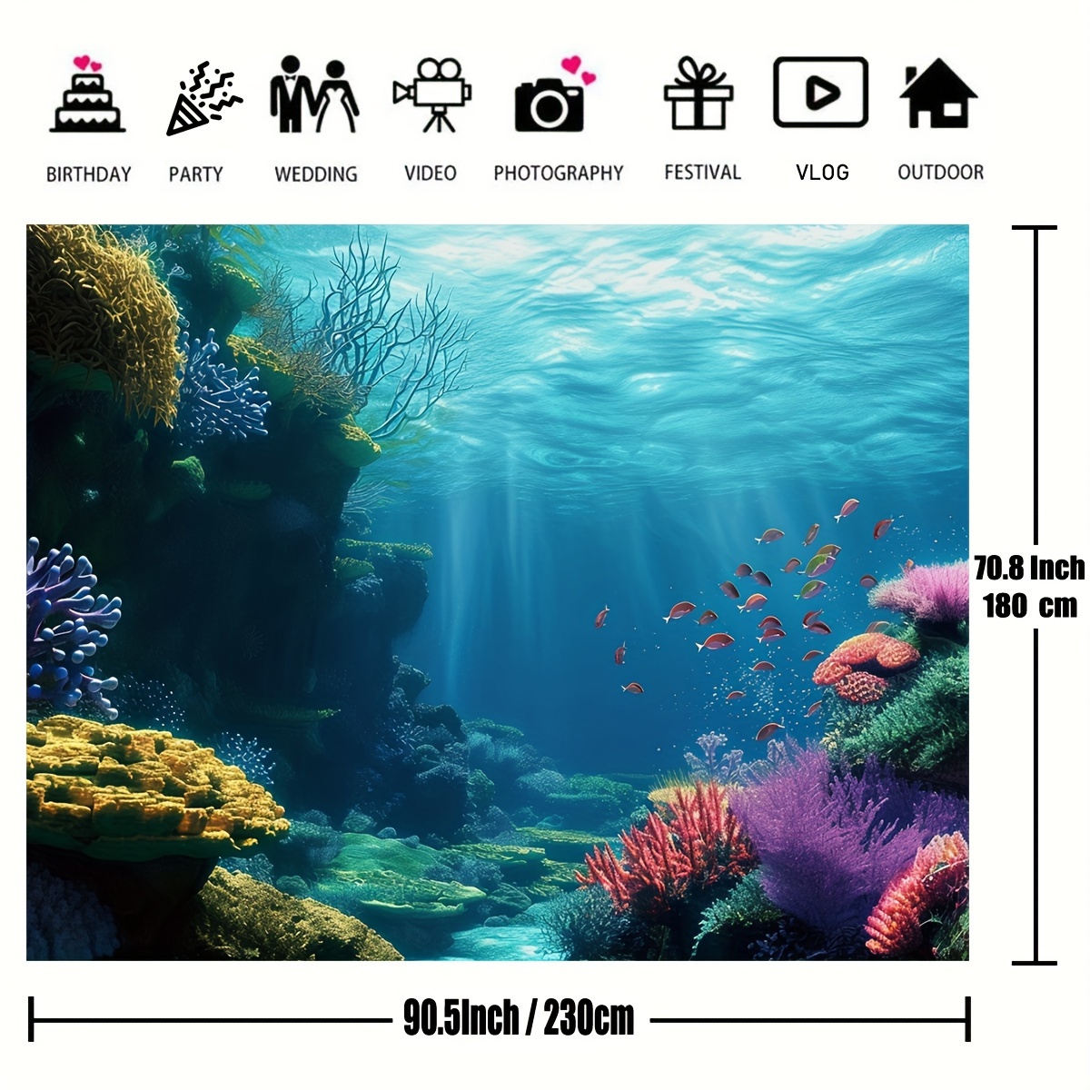 1 buah Hiasan Dinding Bertema  - Marine Coral ulasan dan harga
